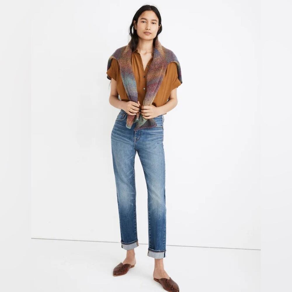 Madewell Classic Straight Jeans in Ives Wash: Selvedge Edition Size 25